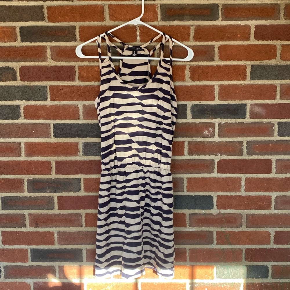 Aqua Razor Back Mini Dress